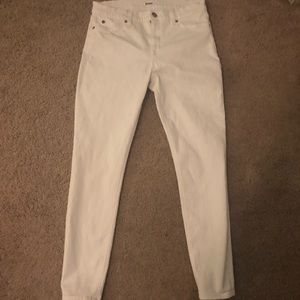 Hudson Skinny White Jeans